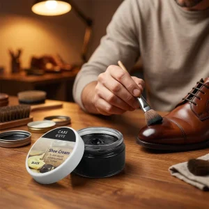 Premium Care Guys 50ml Shoe Polish Cream Cracks Filled Scuffs Covered Leather Shines Nourished to Last Longer