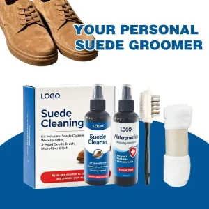 Premium Eco-Friendly Complete Suede Shoe Care Cleaning Kit Waterproof Spray Brush Towel Private Label OEM Factory Low MOQ