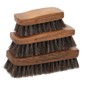Premium Horsehair Shoes Shine Brush Soft Horse Hair Bristles Shoe Cleaning Brush Leather Shoe Polish Brush