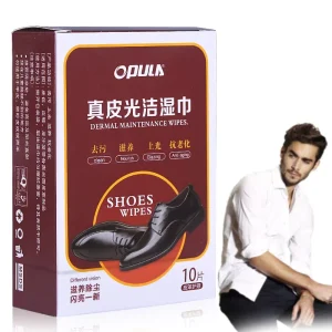Premium Leather Care Wipes with Newformula Leather Wipes for Couch Car Interior Furniture Shoes and Purses Shoes Cleaner Kit