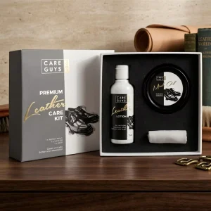 Premium Leather Conditioning Kit with Leather Lotion and Mink Oil for Leather Goods