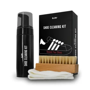 Premium Natural Sneaker Cleaner 150ml Foam Shoe Care Kit With Brush Microfiber Towel Cleaning and Caring for Your Shoes