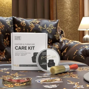 Premium OEM Leather Furniture Conditioner Kit 150ml Salve with Brush Moisture Repelling Smooth Leather Wood Vinyl