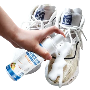Private Label 200ml Foam Cleaner for White Shoes Wash Free Solution Sneaker Shoes Deep Cleaning Liquid Limpiador De Zapatos