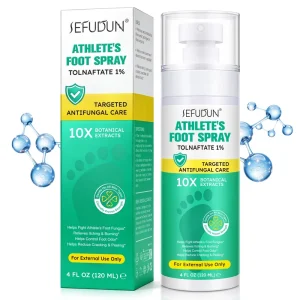 Private Label Natural Formula Athletes Foot Fungus Treatment Gentle Fast drying Tolnaftate Shoe Deodorizer Foot Odor Spray