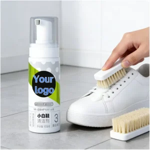 Private Label Shoe Care Product Eco Friendly Disposable White Shoe Cleaning Spray Neutral Sneaker Cleaner Foam Anti yellowing