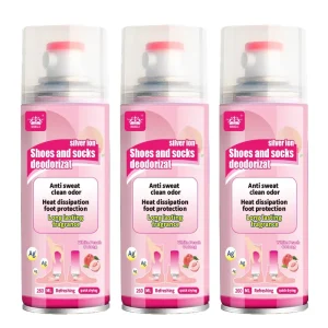 Private Label Shoe Deodorizer Aerosol Spray Powerful Enzyme Formula Spray Custom Shoe Odor Elimination in All Footwear
