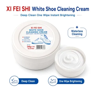 Private Label White Shoe Cleaning Cream Water Free Sneaker Cleaner Deep Stain Removal Shoe Care OEM ODM Factory Customization
