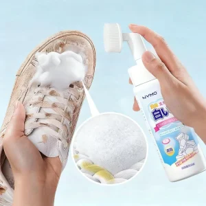 Professional 200ML White Shoe Cleaner Powerful Stain Removal and Whitening Safe for Shoes