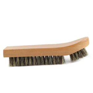 Professional Bristle Shoe Brush Set for Suede & Leather Cleaning Wooden Handle Shoe Polisher Brush with Dust Removal Tool