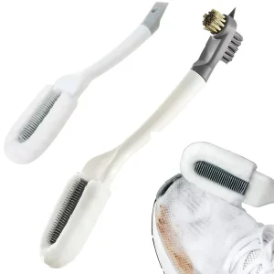 Professional Cleaning Shoe Brush Multi-functional Long Handle Shoes Cleaner Hangable Soft Bristle Shoes Cleaning Scrubber
