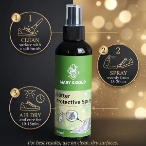 Professional Eco Friendly Glitter Protection Spray Anti Shedding Waterproof Dustproof Long Lasting Shine Coating Shoes Bags