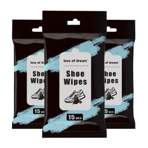 Professional High Efficiency Shoe Cleaning Wipes 15pcs Quick Clean Powerful Stain Removal Supports Bulk Orders
