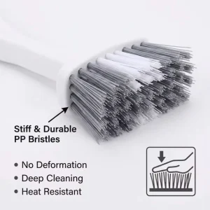 Professional Household Laundry Scrub Brush with Plastic Handle for Clothes and Stains
