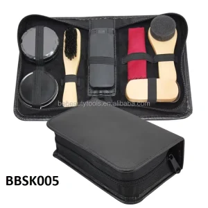 Professional Ideal Emergency or Home Black Sneaker Boots Beauty Polish Clean Brush Wax Sponge Kits