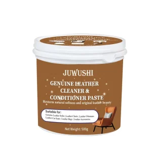 Professional Leather Furniture Cleaner Conditioner Paste PH Balanced Formula Restores Softness to Leather Chairs Car Seats 500g
