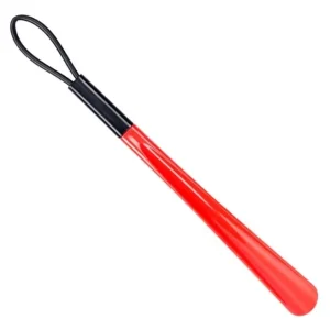 Professional Plastic Shoe Horn Extra Long Handled Shoe Horn with Curved Handle and Hang Up Strap 30 and 46 cm Shoelifter