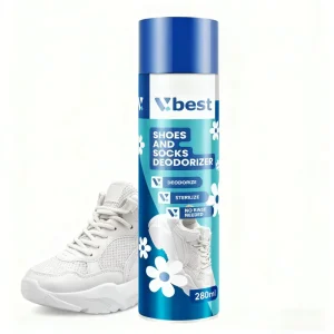 Professional Safety Shoes Deodorant Fresh Spray Vacuum Metal Aluminum Bottle Socks Deodorant Spray