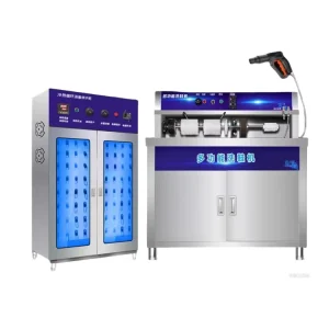 Professional Shoe Washer Dryer Combo Electric Semi Automatic Shoe Cleaning Machine Adjustable Settings for Sneakers Casual Shoes