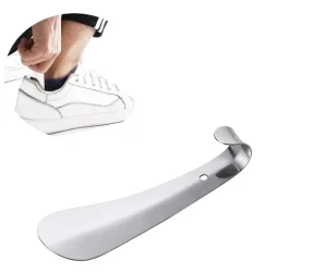 Professional Stainless Steel Small Handled Pocket Shoehorn Shoe Horn Shoe Lifting Helper Travel Portable Shoe Horn for Men Women Shoelifter