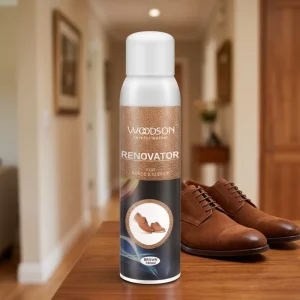 Professional Suede and Nubuck Renovator Spray Neutral Black Shoe Polish Spray for Suede Leather Shoes