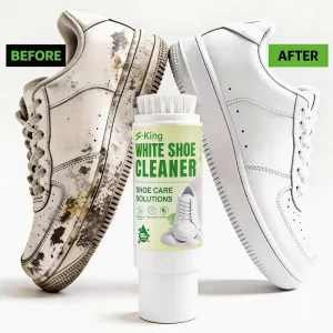 Professional White Shoes Cleaning Kit with Brush and Microfiber Towel for Sneaker White Shoe Cleaner