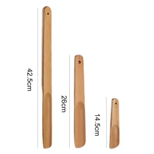 Professional Wooden Shoe Horn Long Handle Shoehorn for Seniors Loop for Hanging Shoe Horn for Women Men Kids Pregnancy shoelifter