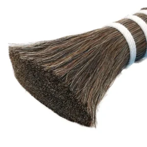 Pure Horsetail Horsehair Double Drawn Real Horse Hair Brush Raw Material Dust Horse Tail Handmade Durable Customized