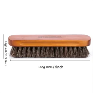 Qili Factory Horse Hair Shoe Brush Car Cleaning Tool