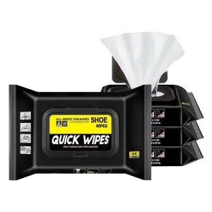 Quick Disposable White Sports Shoe Cleaning Wipes for Adults Convenient Sneaker Wipes