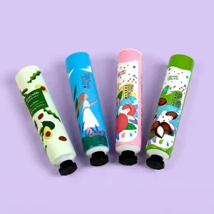 Refillable Aluminum Plastic Hand Cream Squeeze Tube 12.7-35mm Screw Cap Customized Logo UV Printing