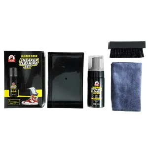 Remove Stains Dissolve Oil Cleaner Towel Brush Sneaker Care Portable Shoe Cleaning Kit
