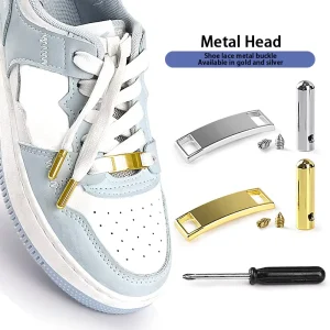 Replacement Metal Aglets DIY Canvas Sneakers Repair Shoe Lace Hooks Shoelace Tip Head for Repairing Shoes