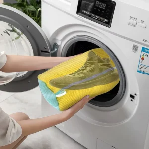 Reusable Polyester Laundry Bag Zipper Mesh Storage Foldable Style for Washer Dryer Shoes Washing Machine