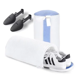 Reusable Thickening Zipper Washable Polyester Machine Wash Laundry Cleaning Shoe Washing Bag for All Shoes