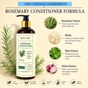 Rosemary Conditioner Vitamin B Onion Keratin Soften Smooth Anti Frizz No Sulfate Paraben Silicone 500ml OEM