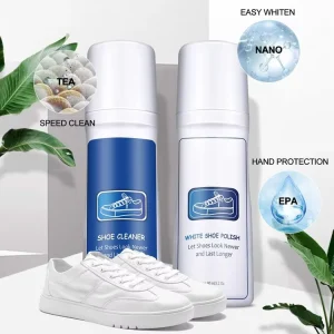 S KING Shoe Care Kit Foam Cleaner and Brush Accessory Set for Sneakers Cleaning