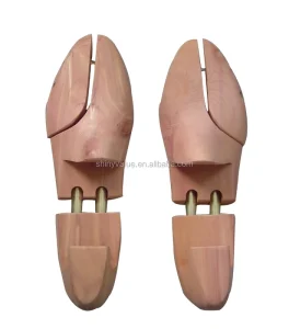 ST21118 Cedar Wood Shoe Tree Custom Made EU Sizes 36-45 with Twin Tube Woody Shoe Stretching Redwood Multiple Colors