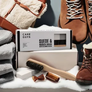 SUEDE NUBACK BRUSH KIT Shoe Care Kits With OEM Logo for Dry Cleaning Snow Boots and Shoes
