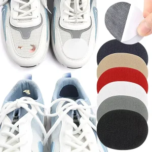 Self Adhesive Shoe Repair Patches Circle Design 3 Pairs for Inside Shoe Hole Prevention and DIY Sneaker Fix Kit