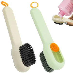 Shoe Brush Automatic Liquid Discharge Cleaner Soft Bristles Household Laundry Sneaker Shoe Washing Cleaning Brush