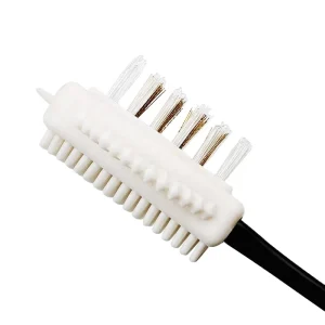 Shoe Brush for Nubuck Suede Boot Shoes Cleaning Tool S Shape Multifunction Silicone Copper Wire Shoes Brush 3 Sides
