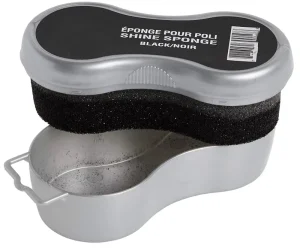 Shoe Care Cleaning Kit Cleaning Sponge Instant Shine Sponge With Black Shoe Polish