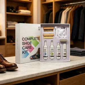 Shoe Care Kit Leather Conditioner Liquid Wet Cleaner Freshener Waterproof Whitener Easy Clean