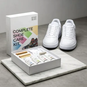 Shoe Care Kit Leather Conditioner Wet Cleaner Freshener Waterproof Whitener Brush and Microfibre Cloth