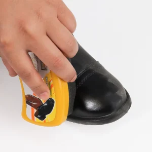 Shoe Care Kit Shoe Polish Cream Shoe Shine Set Brush Horn Towel Leather Case for Customization