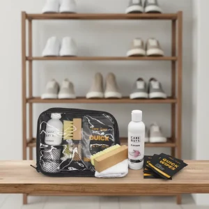 Shoe Care Kit Wet Shoe Cleaning Wipes and Brush
