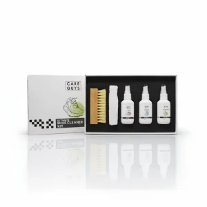 Shoe Care Kit with Leather Conditioner Waterproof Brush & Microfiber Cloth for Shoes & Bags Care Guys