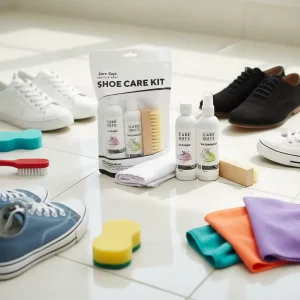 Shoe Care Waterproof Spray Wet Clean Kit Stain Remover Liquid for Sport Shoes Microfibre Cloth Brush 275g