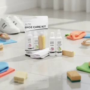 Shoe Care Waterproof Wet Clean Kit Leather Conditioner Spray Stain Remover Liquid for Sport Shoes Microfibre Cloth Brush